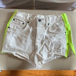 Carmar side zipper Jean shorts